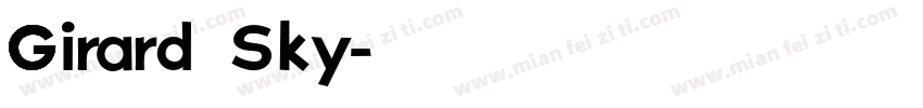 Girard Sky字体转换